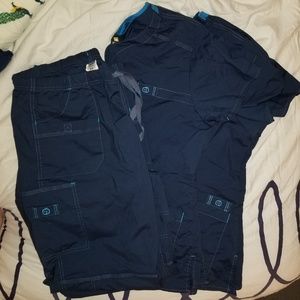 Navy blue Wonderwink scrubs XL petite